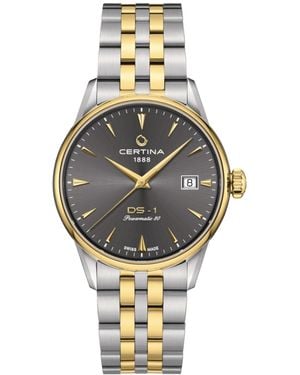 Certina Swiss Automatic Ds-1 Powermatic 80 Two-tone Stainless Steel Bracelet Watch 38mm - Metallic
