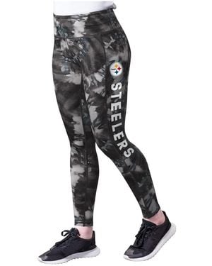 MSX by Michael Strahan Pittsburgh Steelers Aubrey Tie-dye leggings - Black
