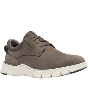 Clarks Step 365 Casual Nubuck Oxfords - Brown