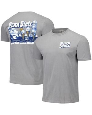 Image One And Penn State Nittany Lions Hyper Local Creamery Checkerboard T-shirt - Gray