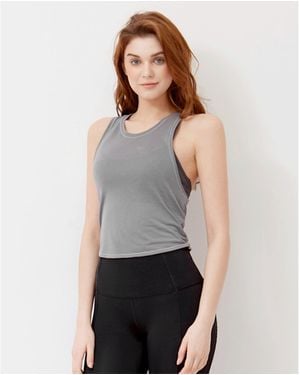 Rebody Active Bat To Back Crop Tank - Gray