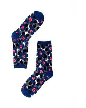 Sock Candy Bold Blue Sheer Sock