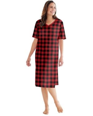 Dreams & Co. Print Sleepshirt - Red