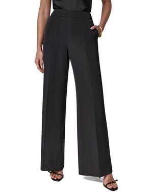 Donna Karan High-waisted Wide-leg Pants - Black