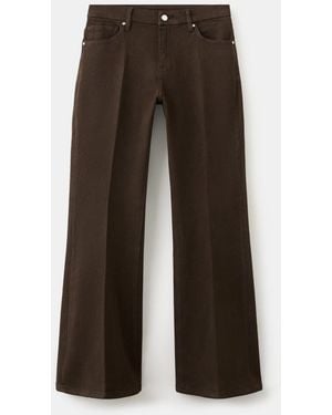 Mango Violet Flared High-rise Jeans - Brown
