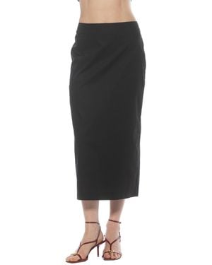 Alexia Admor Ginni Mid Waist Column Midi Skirt - Black