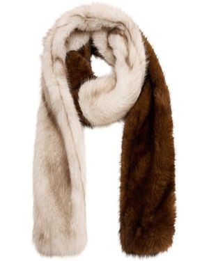 Mango Winter Faux-fur Scarf - Natural