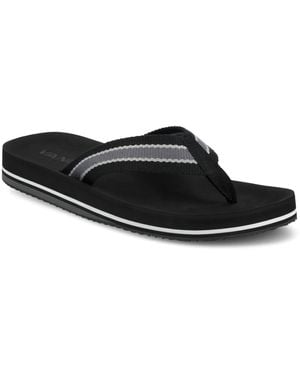 Vance Co. Fontana Comfort Flexible Flip Flop Sandals - Black