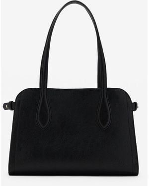 Mango Pebbled Leather Effect Small Bag - Black