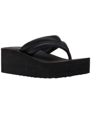 Madden Girl Karson Platform Wedge Sandals - Black