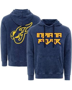 Sportiqe And Indiana Fever Rock Roll Collection Jimi Mineral Wash Pullover Hoodie - Blue