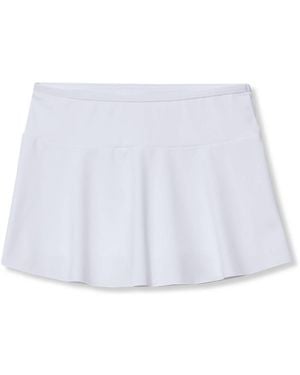 Lands' End Girls Slim Swim Skirt - White