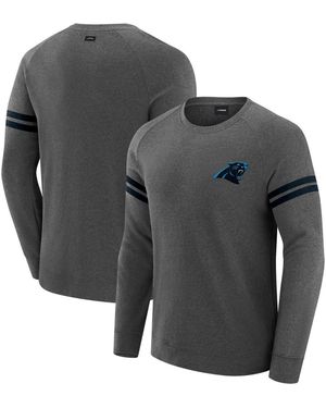 J. Palmer Carolina Panthers Players Lounge Raglan Tri-blend Sweatshirt - Gray