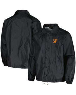 Dunbrooke Baltimore Orioles Coach's Raglan Full-snap Windbreaker Jacket - Black