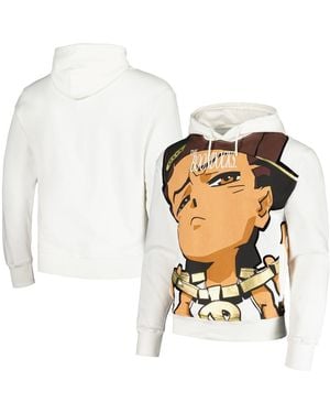 Virtual Thread The Boondocks Big Face Riley Pullover Hoodie - White