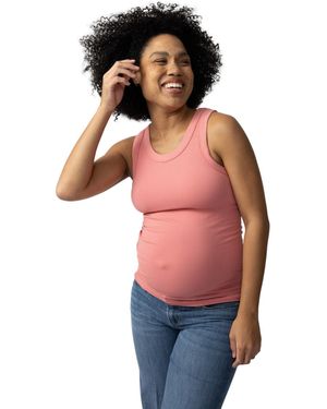 Ingrid & Isabel Ingrid + Isabel Maternity Ingrid + Isabel Seamless Rib Tank - Red