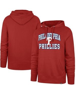 '47 Â Philadelphia Phillies Big Tall Velocity Fleece Pullover Hoodie - Red