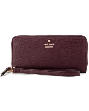 Nine West Luela Zip Around Wristlet - Purple