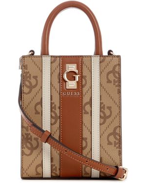 Guess Erenia Mini Tote Bag - Brown