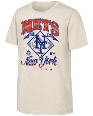 Outerstuff Big Boys And Girls New York Mets Triple Hit T-shirt - White