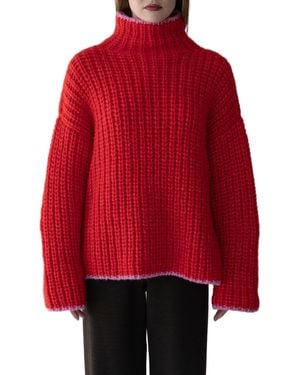 SSKEIN Sylvie Handknit Pullover - Red