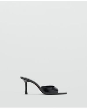 Mango Pointed-heel Sandals - Black