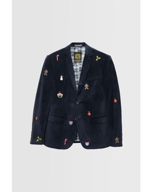 Opposuits Deluxe Navy X-mas Icons Christmas Blazer - Blue