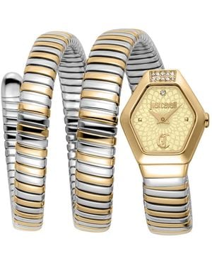 Just Cavalli Romina Quartz Stainless Steel Bracelet Watch - Metallic