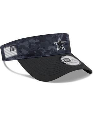 KTZ Dallas Cowboys 2026 Salute To Service Adjustable Visor Hat - Black