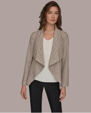 Donna Karan Wrap Jacket - Natural
