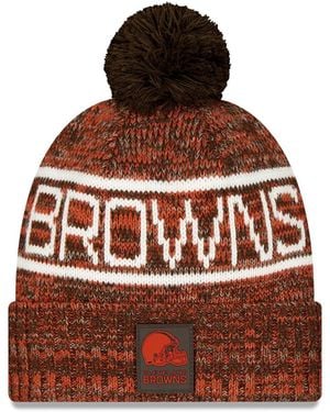 KTZ Cleveland Browns 2025 Sideline Cold Weather Cuffed Knit
