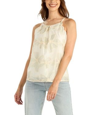 Bcx Scallop Edge Sleeveless Halter Top - White