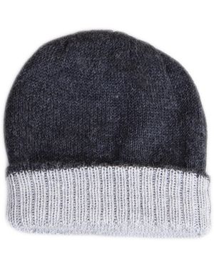Simply Natural Alpaca Ski Reversible Beanie - Gray
