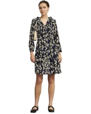 Hobbs Hobbs Carly Floral A-line Sleeveless Dress - Black