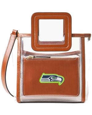 STAUD Seattle Seahawks Clear Mini Shirley Bag - Orange