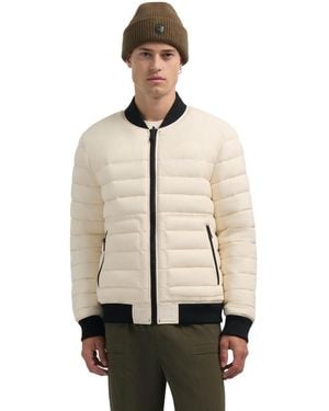 Pajar Men S Aries Reversible Lightweight Bomber Jacket - Natural
