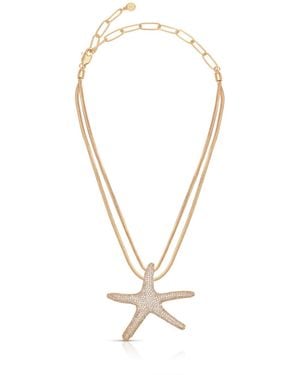 Ettika Pave Starfish Statement Necklace - Metallic