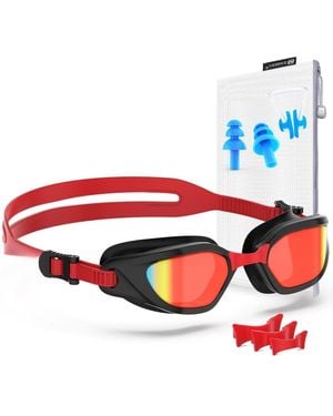 Gnuadz Swim goggles W2 Anti-fog Uv No Leaking Clear - Red