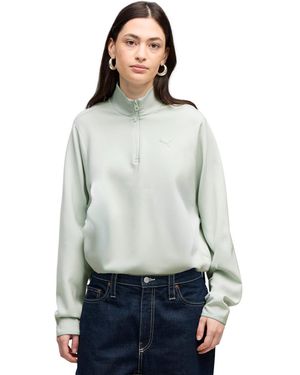 PUMA Tech Sense Relaxed Half-zip Top - Gray
