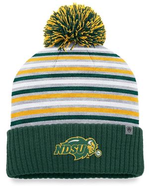 Top Of The World Ndsu Bison Dash Cuffed Knit Hat - Green