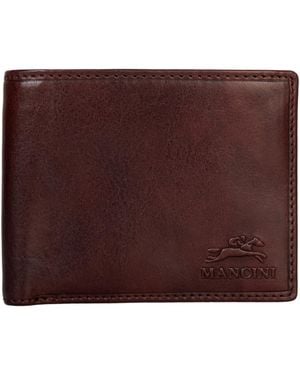 Mancini Bill-fold Wallet - Brown