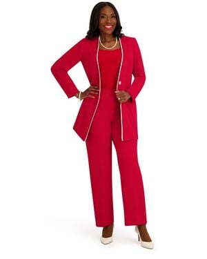 Kasper Collarless Topper - Red