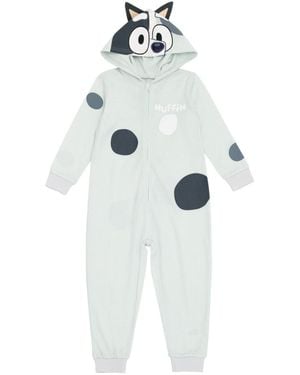 Bluey Toddler Boys Zip Up Cosplay Coverall - Blue