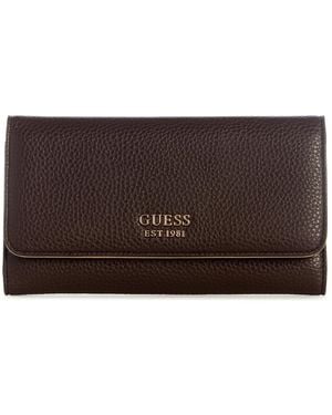 Guess Lyndi Slim Clutch - Brown