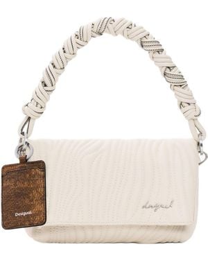 Desigual Medium Embossed Bag - White