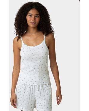 Hue Pointelle Pajama Camisole - White