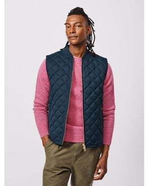 aubi Anwick Quilted Gilet Vest - Red