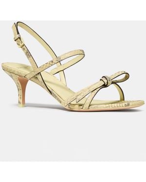 Kate Spade Loop Stiletto Heel Sandals - Metallic