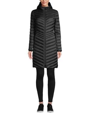 Lands' End Wanderweight Packable Down Coat - Black