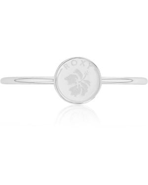Roxy Waterproof Yellow Hibiscus Ring - White
